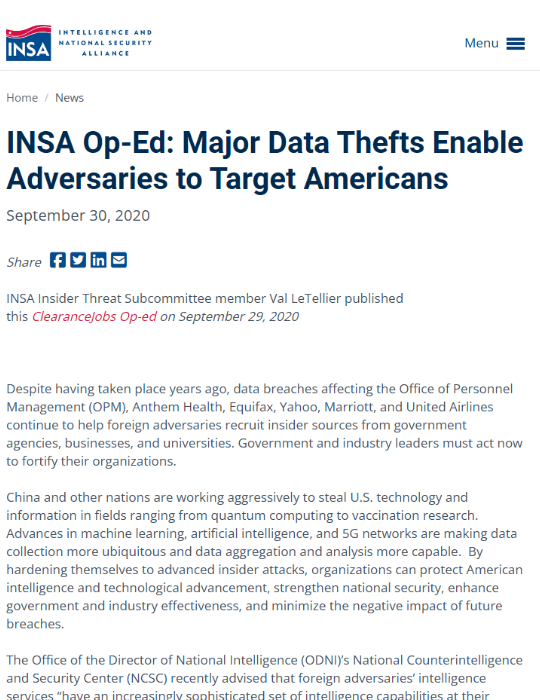 Major Data Thefts